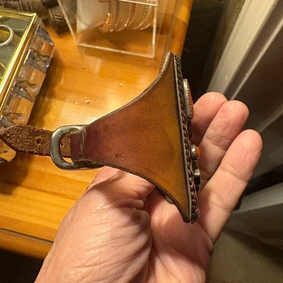 Ketoh cuff rainbow dancer with genuine Native American stones. - Picture 6 of 8